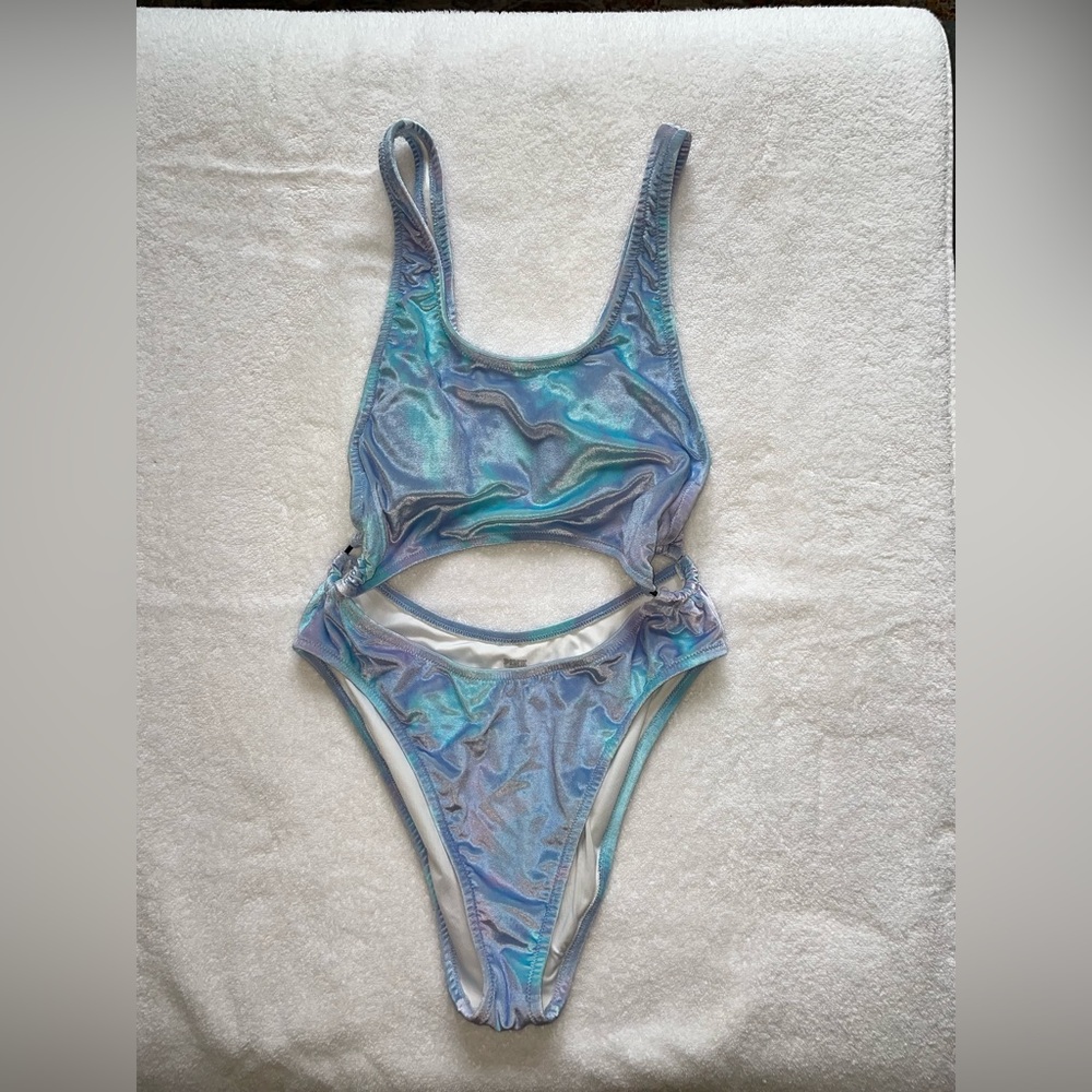 Pink Victoria’s Secret Large One-piece Blue/PurpleVelvet